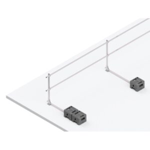 Hymer HYGHTS Geländersystem, Standard(90°), EN 13374 A mit langem Ausleger, 90 Laufmeter