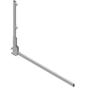 Hymer Pfosten, verstellbar mit Ausleger 1.500 mm, Höhe 1.100 mm, Alu/Edelstahl