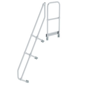 Günzburger Steigtechnik Zweiter Handlauf für Treppe mit Plattform 60° 7 Stufen