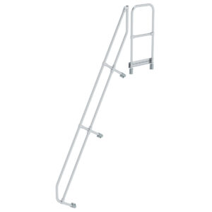Günzburger Steigtechnik Zweiter Handlauf für Treppe mit Plattform 60° 11 Stufen