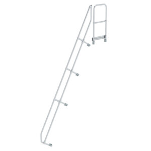 Günzburger Steigtechnik Zweiter Handlauf für Treppe mit Plattform 60° 14 Stufen