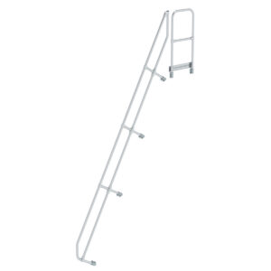 Günzburger Steigtechnik Zweiter Handlauf für Treppe mit Plattform 60° 15 Stufen