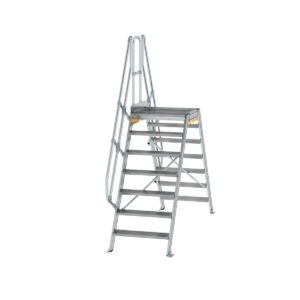 Günzburger Steigtechnik Überstieg 60° Stufenbreite 800 mm 7 Stufen