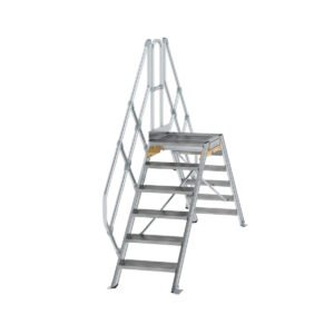 Günzburger Steigtechnik Überstieg 45° Stufenbreite 600 mm 6 Stufen