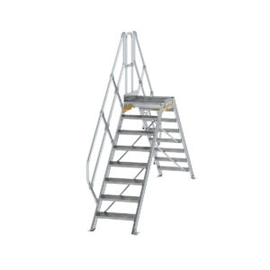 Günzburger Steigtechnik Überstieg 45° Stufenbreite 600 mm 8 Stufen