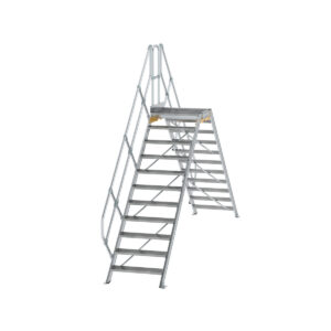 Günzburger Steigtechnik Überstieg 45° Stufenbreite 800 mm 11 Stufen