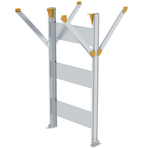 Günzburger Steigtechnik Stützteil für Baukastensystem Laufsteganlage Plattformhöhe 1250-2499 mm