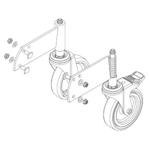 Günzburger Steigtechnik Rollensatz inkl. Aufnahmen