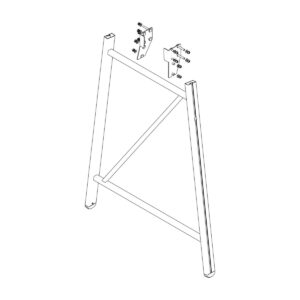 Günzburger Steigtechnik Stützteil Podesttreppe inkl. Montagesatz