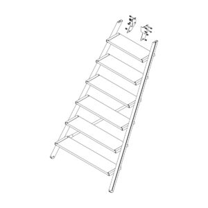Günzburger Steigtechnik Aufstieg Podesttreppe 7 Stufen inkl. Montagesatz