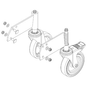 Günzburger Steigtechnik Rollensatz inkl. Montagesatz