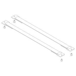Günzburger Steigtechnik Spreizsicherung Gurtband 467 mm mit Befestigungsplatten 1 Satz = 2 Stück, inkl.