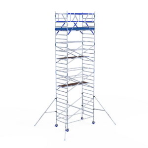 ASC Group IND Fahrgerüst breit, 1,35x2,50 m Holzplattformen, Arbeitshöhe 9,20 m