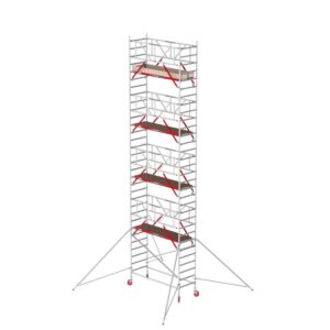 Altrex RS TOWER 41 Plus mit Safe-Quick®2 Geländer - Aluminium Fahrgerüst schmal 0.90m x 2.45m  Arbeitshöhe 10,20 m