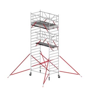 Altrex RS TOWER 52(Safe-Quick® + Streben) fahrgerüst breit, 1.35 x 2.45 m  Holz-Plattformen, Arbeitshöhe bis 7,20m