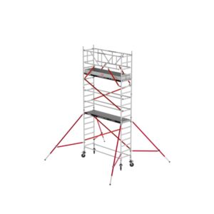 Altrex RS TOWER 51 - Aluminium Fahrgerüst 0.75 x 2.45 m Holz-Plattformen, Arbeitshöhe bis 6,2m