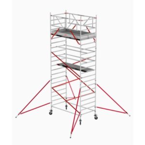 Altrex RS TOWER 52 fahrgerüst breit, 1.35x1.85 m Holz Plattformen, Arbeitshöhe bis 7,2m