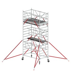 Altrex RS TOWER 52-S(Safe-Quick®) fahrgerüst breit, 1.35 x 2.45 m  Fiber-Deck®-Plattformen, Arbeitshöhe bis 6,2m