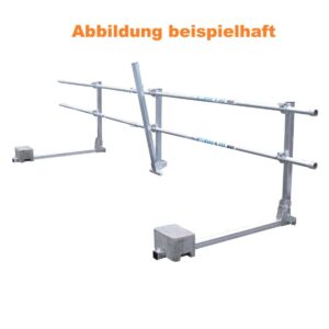 ASC Group Flachdach - Absturzsicherung - DKO klappbar  Komplettset 51m