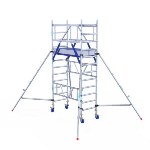 ASC Group Fahrgerüst One-Tower XL PRO - 0,75 x 1,65 m Holzplattform, Arbeitshöhe 4,2 m