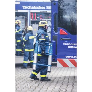 Günzburger Steigtechnik Teleskopleiter blau DIN EN 1147 Länge 4400 mm