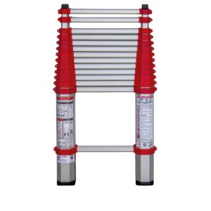 Günzburger Steigtechnik Teleskopleiter EU rot DIN EN 1147 Länge 3500 mm