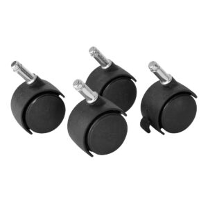 Hailo fix® - Lenkrollen Zubehör für Hailo Big-Boxen, Aufsteckbare Rollen (4 Stk,schwarz)