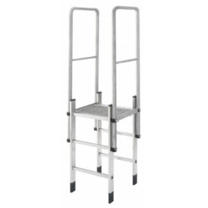 Hailo Professional Attika-Überstieg aus Edelstahl für Holm 72x25mm T=1000 mm