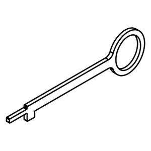 Hailo Professional Bedienschlüssel für jeweilige Abdeckung HS1 - HS2 - HS3 - HS4 - HS7 - HS9