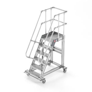 Hailo Professional Plattformtreppe fahrbar 60°, Stufenbreite 600 mm 3 Stufen