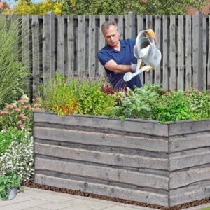 Hochbeet NATURA XL 94x184x82cm grau