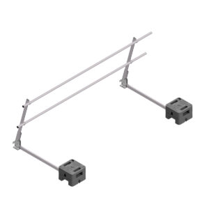 Hymer HYGHTS Geländersystem, Flex neigbar, EN 13374 A mit langem Ausleger, 3 Laufmeter