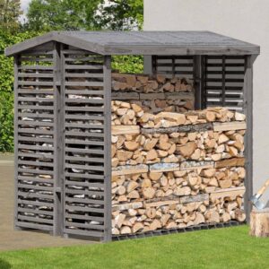 Kaminholzregal FLAMMO BIG L, grau