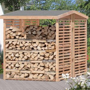 Kaminholzregal KAMO BIG L, Lärche