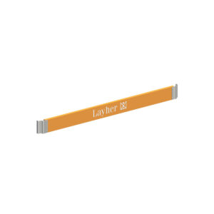 Layher FG STARO LAENGS-BORDBRETT ORANGE 1.95 M