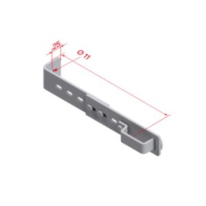 Hymer Wandhalter, verstellbar 172-300 mm, Stahl
