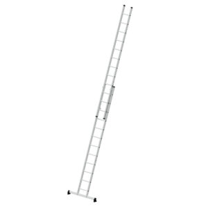 Günzburger Steigtechnik Sprossen-Schiebeleiter 2-teilig mit nivello®-Traverse 2x12 Sprossen