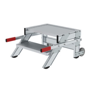 Das richtige Gewächshaus - problemlos und komfortabel 6 Günzburger Steigtechnik Arbeitspodest fahrbar, Stufenbreite 600 mm, Aluminium geriffelt 2 Stufen