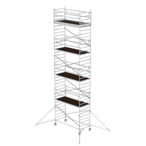 Das richtige Gewächshaus - problemlos und komfortabel 2 Günzburger Steigtechnik Rollgerüst 1,35 x 3,0 m mit Ausleger & Doppel-Plattform Plattformhöhe 9,51 m