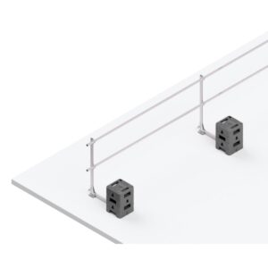 Das richtige Gewächshaus - problemlos und komfortabel 3 Hymer HYGHTS Geländersystem, Standard(90°), EN 13374 A mit kurzem Ausleger, 30 Laufmeter