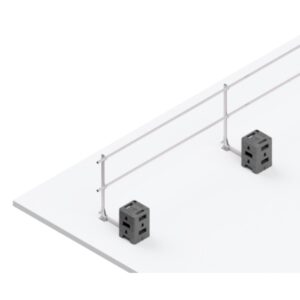 Hymer HYGHTS Geländersystem, Standard(90°), EN 13374 A mit kurzem Ausleger, 90 Laufmeter