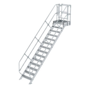 Das richtige Gewächshaus - problemlos und komfortabel 6 Günzburger Steigtechnik Treppen-Modul Aluminium geriffelt 14 Stufen