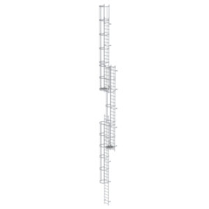 Das richtige Gewächshaus - problemlos und komfortabel 11 Günzburger Steigtechnik Mehrzügige Steigleiter mit Rückenschutz (Maschinen) Aluminium blank 18,00m
