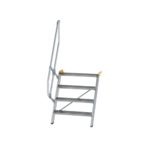 Das richtige Gewächshaus - problemlos und komfortabel 2 Günzburger Steigtechnik Treppe 60° Stufenbreite 800 mm 4 Stufen Aluminium geriffelt