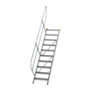 Das richtige Gewächshaus - problemlos und komfortabel 8 Günzburger Steigtechnik Treppe 45° Stufenbreite 600 mm 10 Stufen Aluminium geriffelt