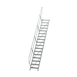 Das richtige Gewächshaus - problemlos und komfortabel 5 Günzburger Steigtechnik Treppe 45° Stufenbreite 600 mm 17 Stufen Aluminium geriffelt