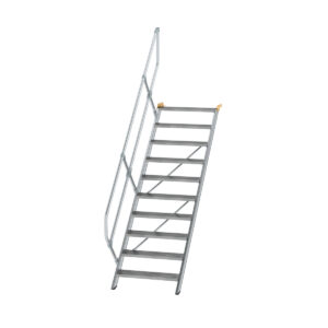 Das richtige Gewächshaus - problemlos und komfortabel 2 Günzburger Steigtechnik Treppe 45° Stufenbreite 800 mm 10 Stufen Aluminium geriffelt