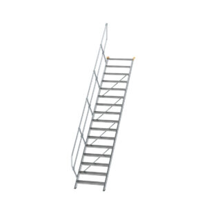 Das richtige Gewächshaus - problemlos und komfortabel 10 Günzburger Steigtechnik Treppe 45° Stufenbreite 800 mm 16 Stufen Aluminium geriffelt