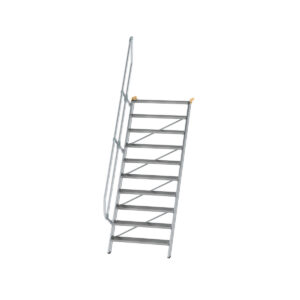 Das richtige Gewächshaus - problemlos und komfortabel 2 Günzburger Steigtechnik Treppe 60° Stufenbreite 1000 mm 10 Stufen Aluminium geriffelt