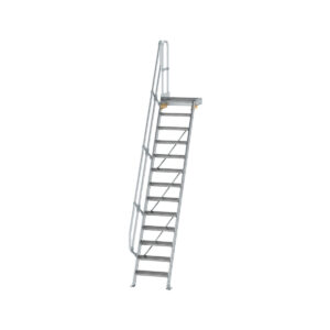 Das richtige Gewächshaus - problemlos und komfortabel 1 Günzburger Steigtechnik Treppe mit Plattform 60° Stufenbreite 600 mm 13 Stufen Aluminium geriffelt